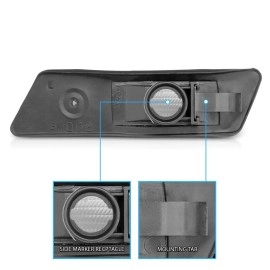 Anzo 511022 - Side Marker Lights (Chrome Housing, Clear Lens)