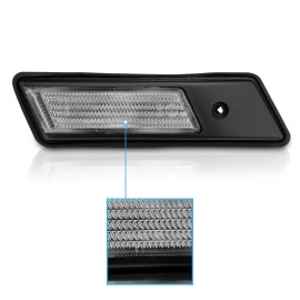 Anzo 511022 - Side Marker Lights (Chrome Housing, Clear Lens)