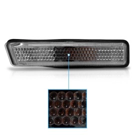 Anzo 511023 - Side Marker Lights (Chrome Housing, Clear Lens)