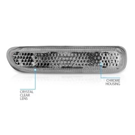 Anzo 511024 - Side Marker Lights (Chrome Housing, Clear Lens)