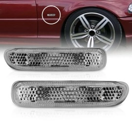 Anzo 511024 - Side Marker Lights (Chrome Housing, Clear Lens)
