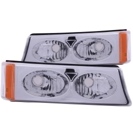 Anzo 511035 - Euro Style Parking & Turn Signal Lights (Chrome Housing, Clear Lens)