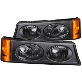 Anzo 511036 - Euro Style Parking & Turn Signal Lights (Black Housing, Clear Lens)