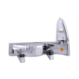 Anzo 511039 - Euro Style Parking & Turn Signal Lights (Chrome Housing, Clear Lens)
