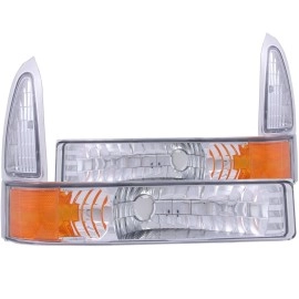 Anzo 511039 - Euro Style Parking & Turn Signal Lights (Chrome Housing, Clear Lens)