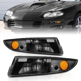 Anzo 511045 - Euro Style Parking & Turn Signal Lights (Black Housing, Clear Lens)