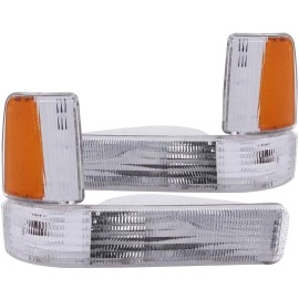 Anzo 511047 - Parking & Turn Signal Lights (Chrome Housing, Clear Lens)