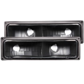 Anzo 511053 - Euro Style Parking & Turn Signal Lights (Black Housing, Clear Lens)