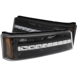 Anzo 511067 - G2 LED Parking & Turn Signal Lights (Black Housing, Clear Lens)