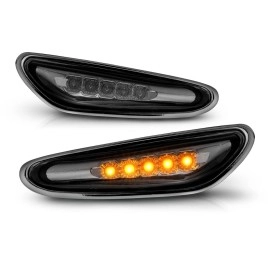 Anzo 511074 - LED Side Marker Lights (Chrome Housing, Smoke Lens)