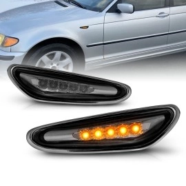 Anzo 511074 - LED Side Marker Lights (Chrome Housing, Smoke Lens)