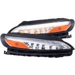 Anzo 511081 - Parking & Turn Signal Lights (Chrome Housing, Clear Lens)