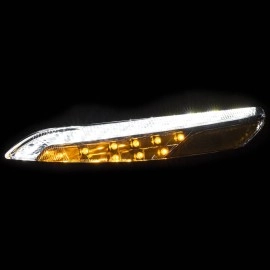 Anzo 511081 - Parking & Turn Signal Lights (Chrome Housing, Clear Lens)