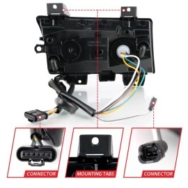 Anzo 511082 - LED Fender Turn Signal Lights w/ Sequential Turn Signal (Chrome Housing, Clear Lens)