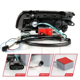 Anzo 511083 - LED Fender Turn Signal Lights w/ Sequential Turn Signal (Chrome Housing, Clear Lens)