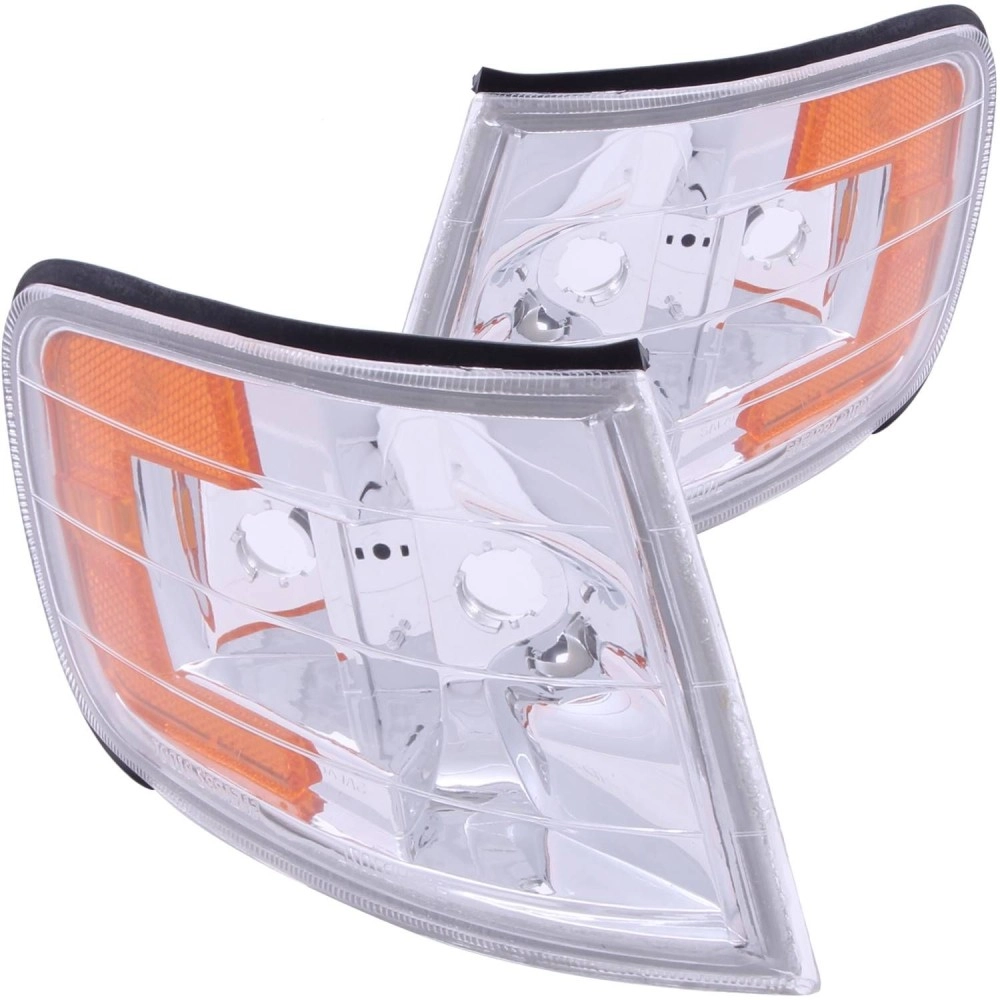 Anzo 521028 - Euro Style Corner Lights w/ Amber Reflector (Chrome Housing, Clear Lens) Anzo 521028 - Euro Style Corner Lights w/ Amber Reflector (Chrome Housing, Clear Lens)