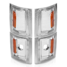 Anzo 521041 - Corner Lights w/ Amber Reflector (Chrome Housing, Clear Lens)
