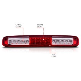 Anzo 531029 - LED 3rd Brake Light (Chrome Housing, Clear / Red Lens)