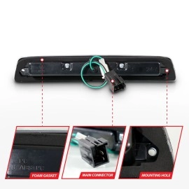 Anzo 531046 - LED 3rd Brake Light (Chrome Housing, Smoke Lens)