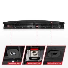 Anzo 531110 - LED 3rd Brake Light w/ Spoiler (Black Housing, Red Lens)