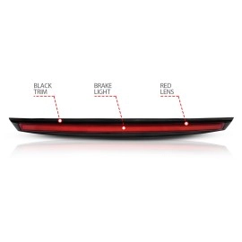 Anzo 531110 - LED 3rd Brake Light w/ Spoiler (Black Housing, Red Lens)