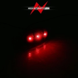 Anzo 861109 - LED Dually Fender Lights (2 Red & 2 Amber) (Chrome Housing, Smoke Lens)