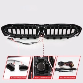 Anzo 901027 - Nexum Series Black LED Grille w/ Ignition Initiation & Running Light Bar