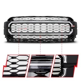 Anzo 901029 - Nexum Series Black LED Grille w/ Ignition Initiation & Running Light Bar