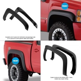 APS FF03RJJ6SK - Rugged/ OE Style Smooth Black Fender Flares