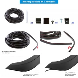 APS FF03RJJ6SK - Rugged/ OE Style Smooth Black Fender Flares