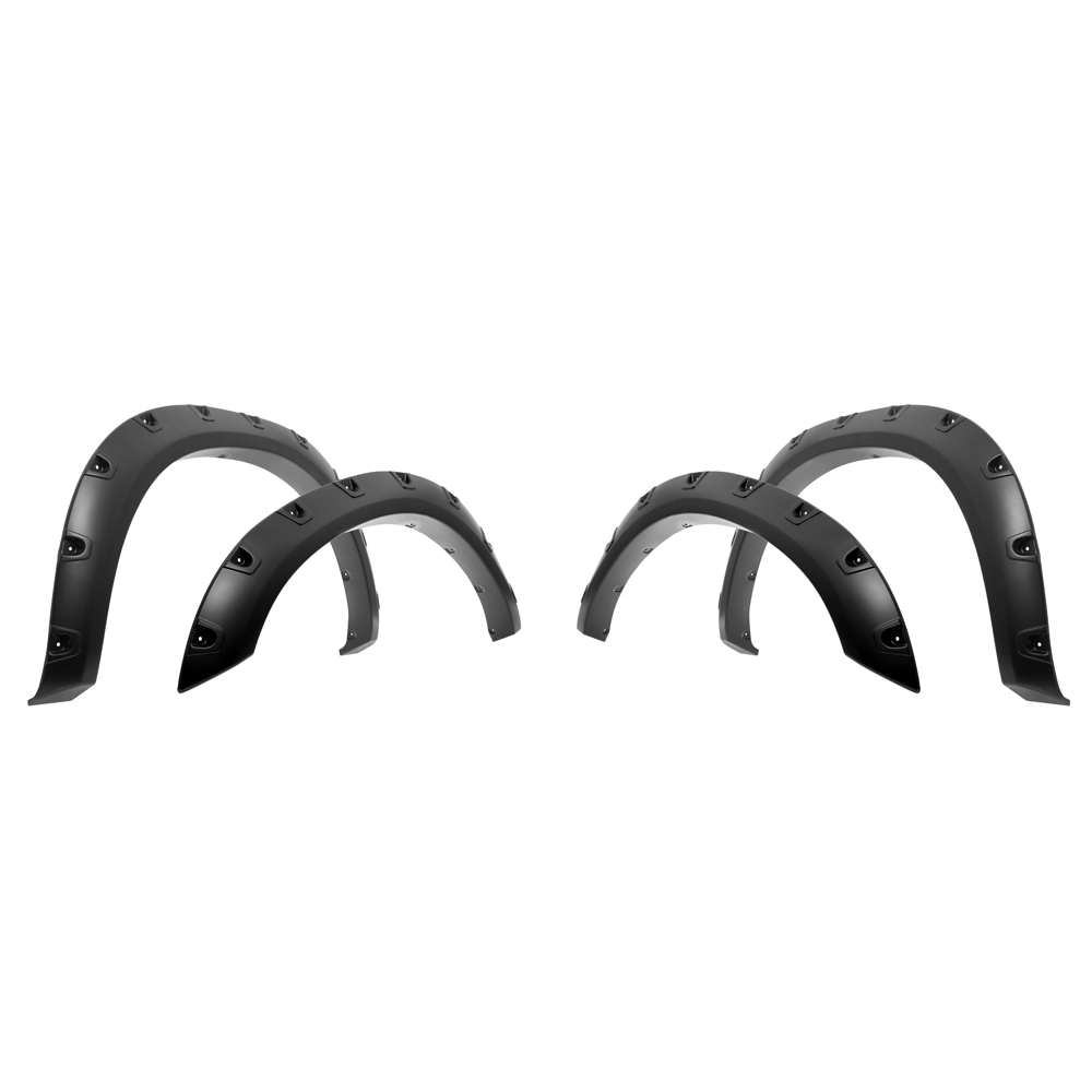 APS FF04BAA0SK - Pocket Dimple Style Smooth Black Fender Flares