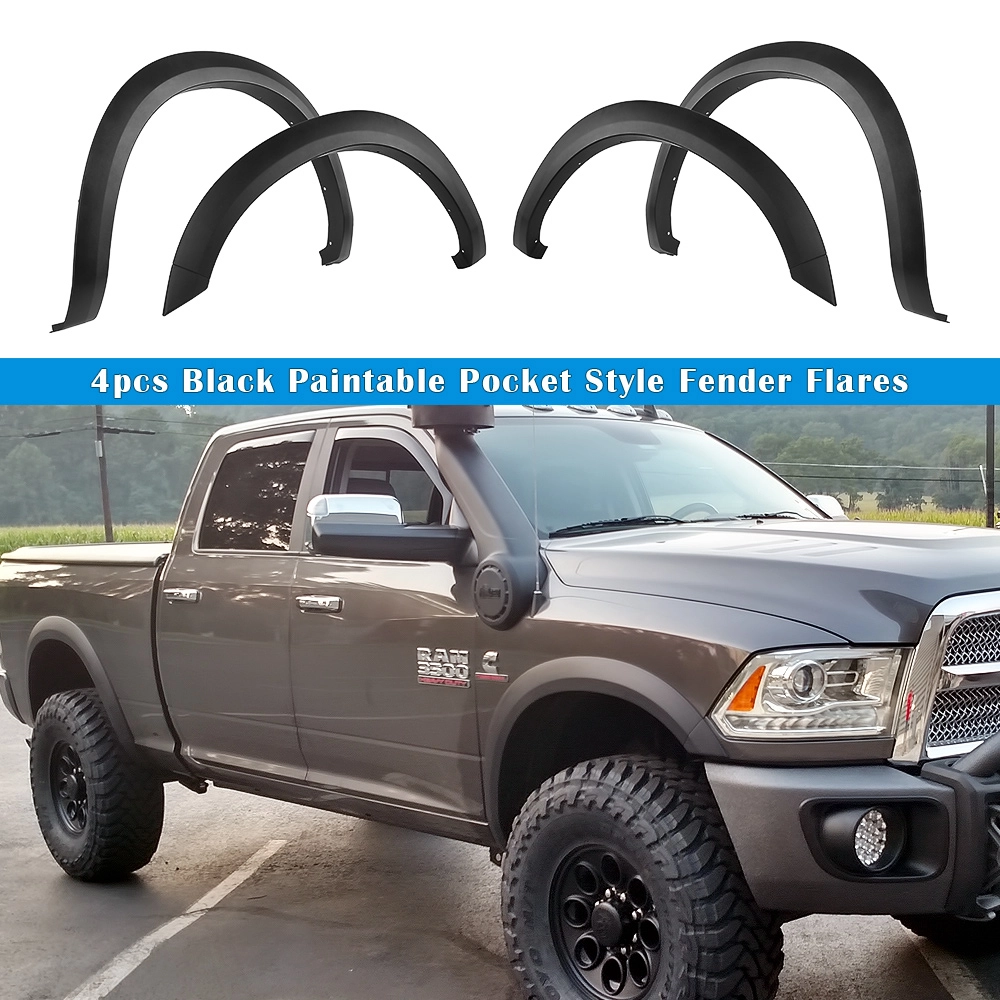 APS FF04RJA0SK - Rugged/ OE Style Smooth Black Fender Flares