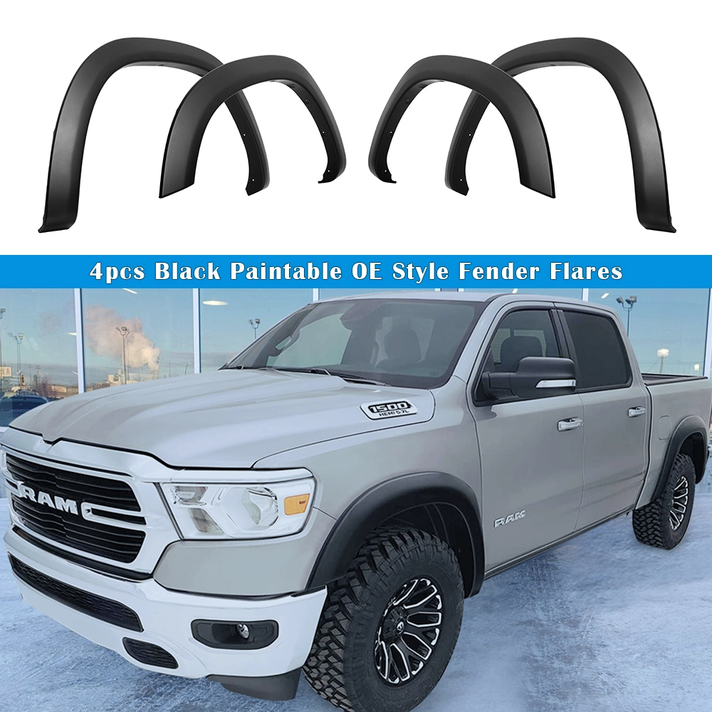 APS FF04RJA9SK - Rugged/ OE Style Smooth Black Fender Flares