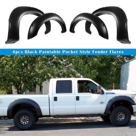 APS FF06BJA8SK - Pocket Dimple Style Smooth Black Fender Flares