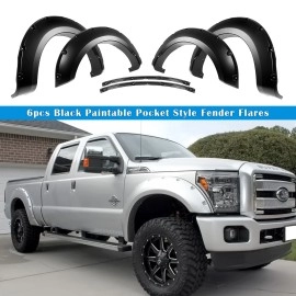 APS FF06BJF0SK - Pocket Dimple Style Smooth Black Fender Flares