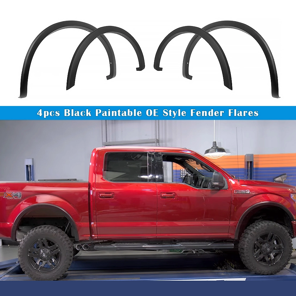 APS FF06RJE2SK - Rugged/ OE Style Smooth Black Fender Flares