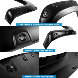 APS FF07SJB2SK - Super Pocket Style Smooth Black Fender Flares