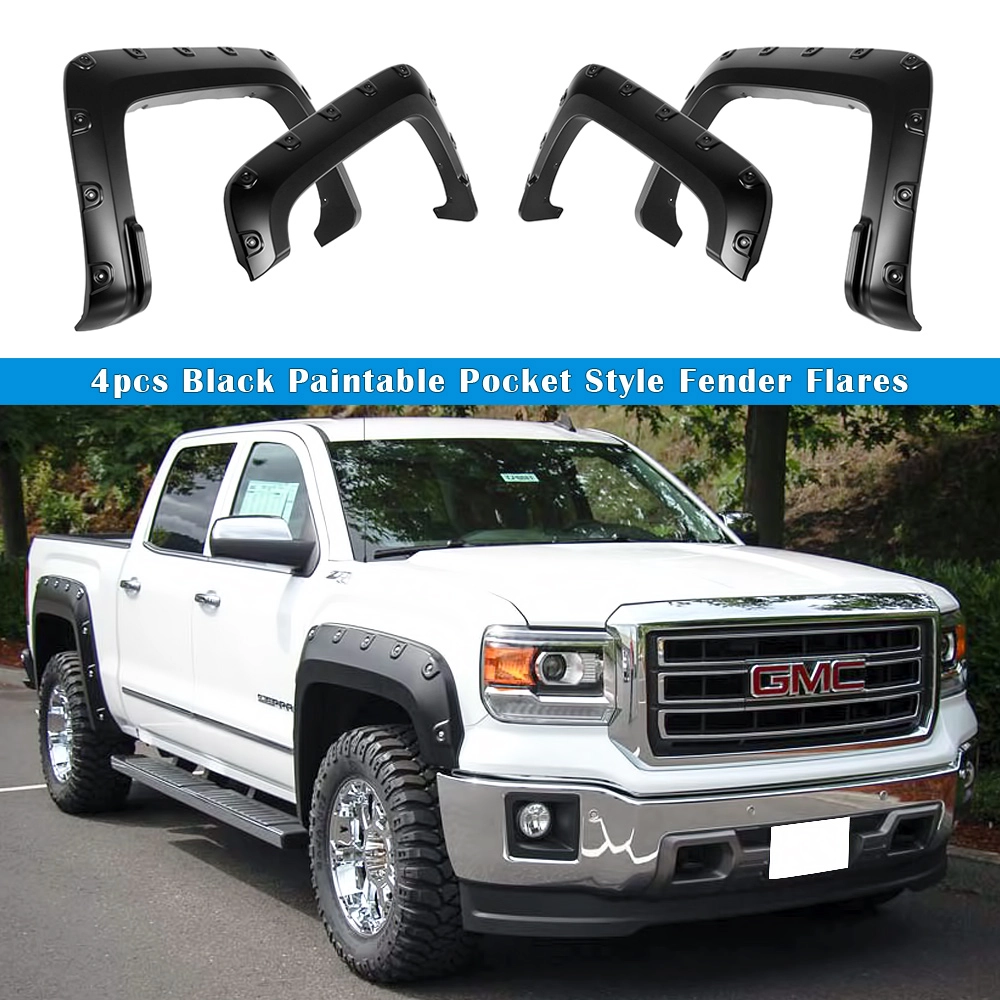 APS FF07SJE7SK - Super Pocket Style Smooth Black Fender Flares