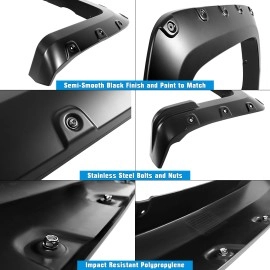 APS FF07SJE7SK - Super Pocket Style Smooth Black Fender Flares