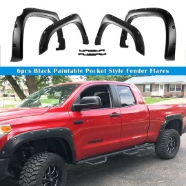 APS FF20BJC6SK - Pocket Dimple Style Smooth Black Fender Flares