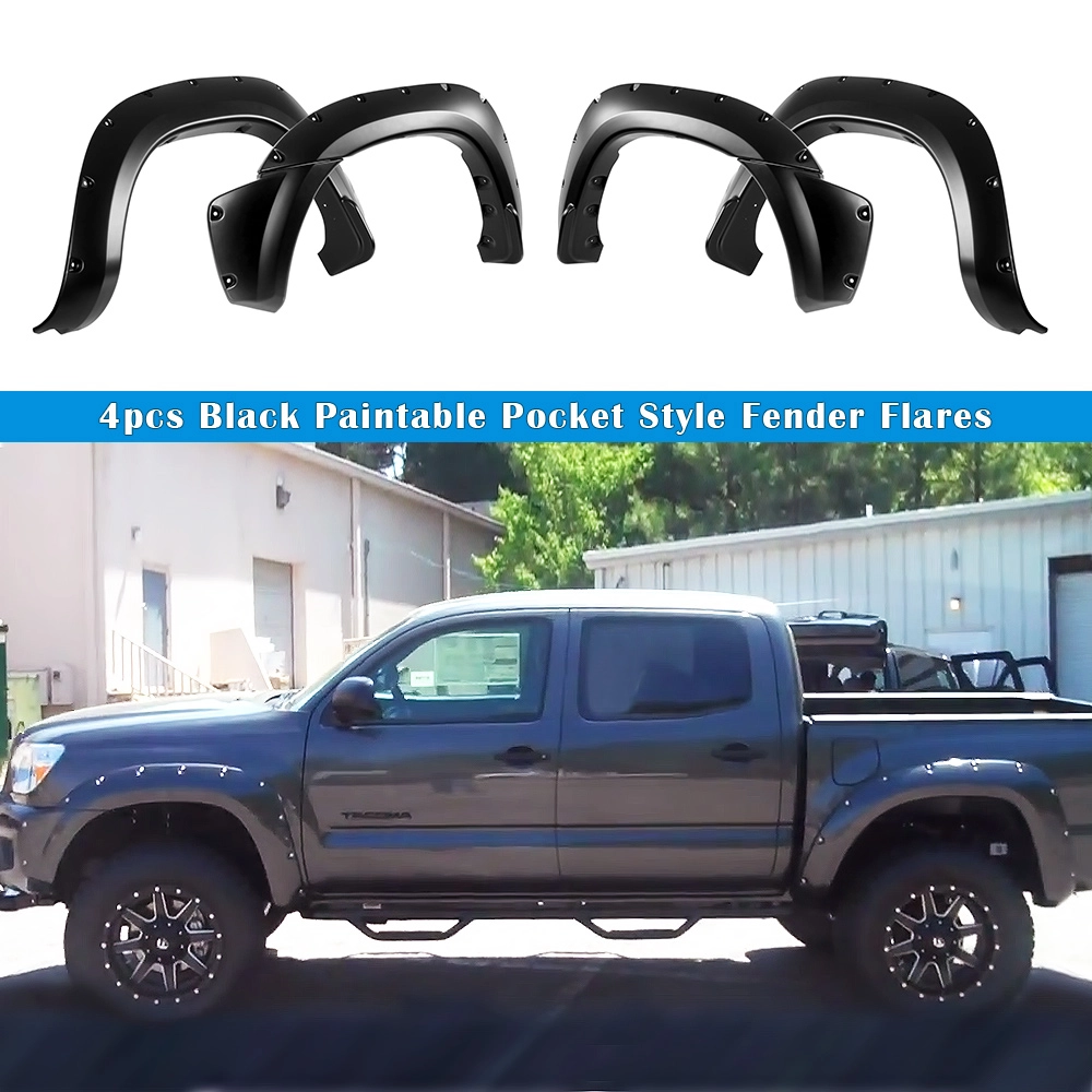 APS FF20BJE3SK - Pocket Dimple Style Smooth Black Fender Flares