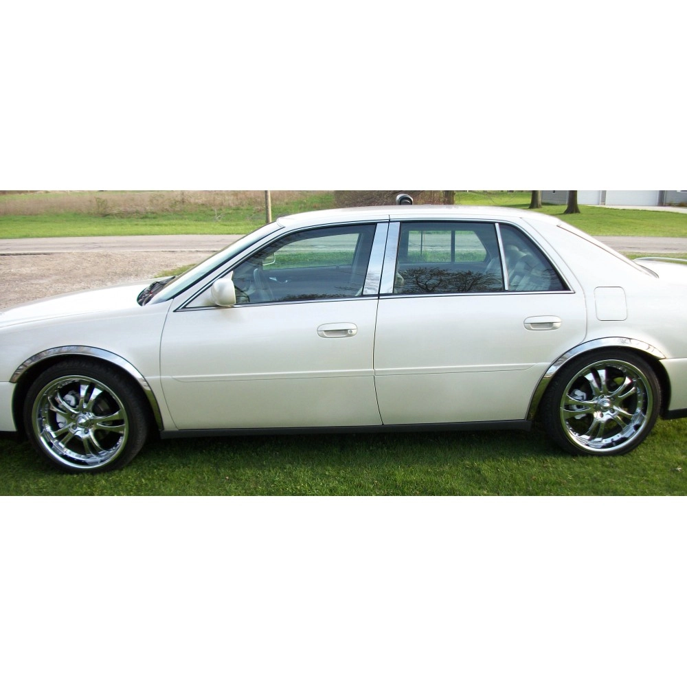 APS FT03A-DEVI00 - 2" Polished Stainless Steel Fender Trim - Set of 4