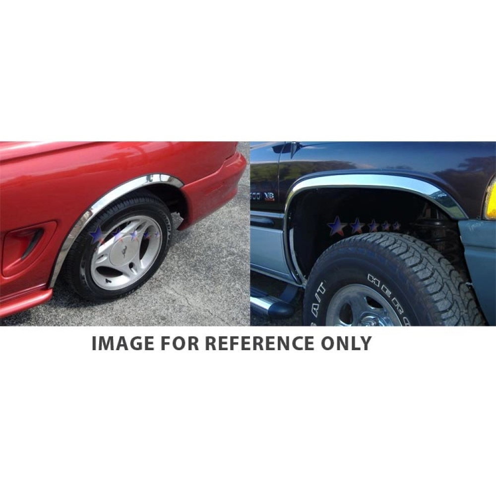 APS FT03H-S1094L - 2" Polished Stainless Steel Fender Trim - Set of 4