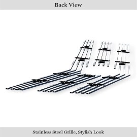 APS GR01FEB57S - Polished Stainless Steel Main Upper Horizontal Billet Grille