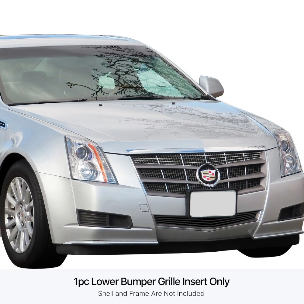 APS GR01FEB58J - Black Stainless Steel Lower Bumper Horizontal Billet Grille