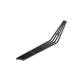 APS GR01FEB58J - Black Stainless Steel Lower Bumper Horizontal Billet Grille