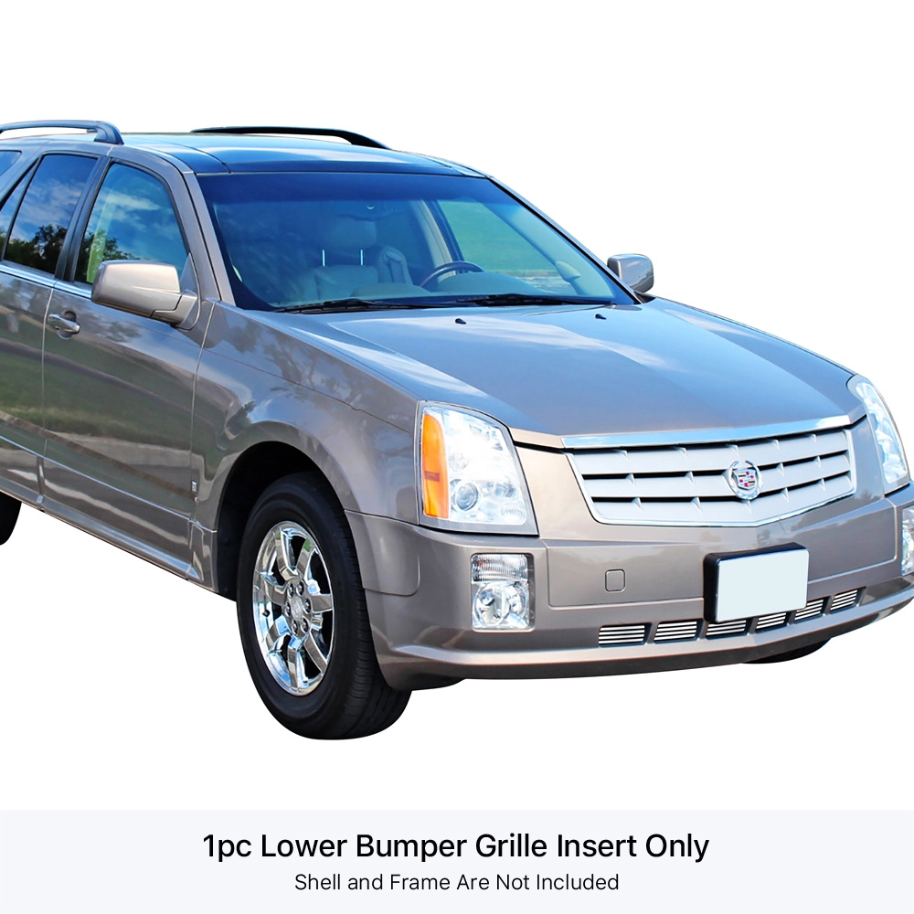 APS GR01FEC62S - Polished Stainless Steel Lower Bumper Horizontal Billet Grille