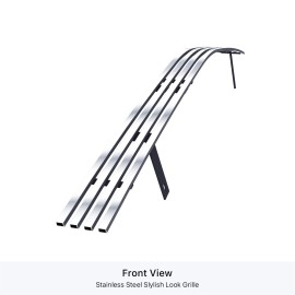 APS GR01FEC62S - Polished Stainless Steel Lower Bumper Horizontal Billet Grille