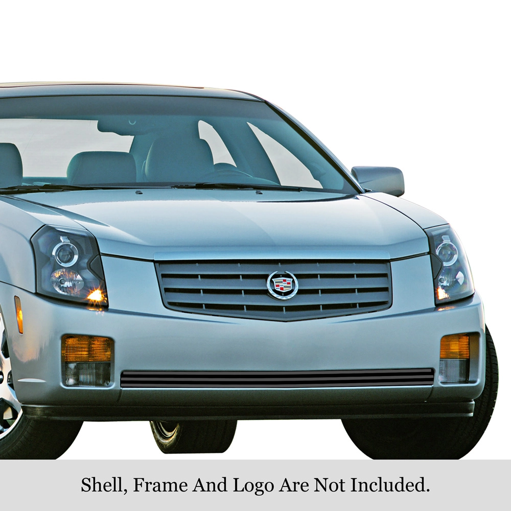 APS GR01FEC78J - Black Stainless Steel Lower Bumper Horizontal Billet Grille