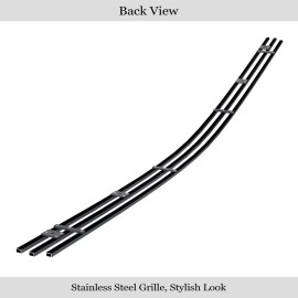APS GR01FEC78J - Black Stainless Steel Lower Bumper Horizontal Billet Grille